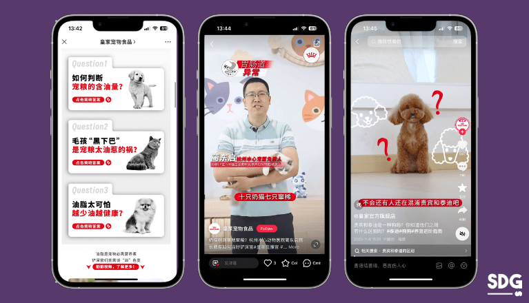 Royal Canin on WeChat, Xiaohongshu and Douyin