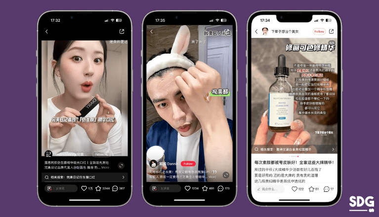 User-generated content on Xiaohongshu