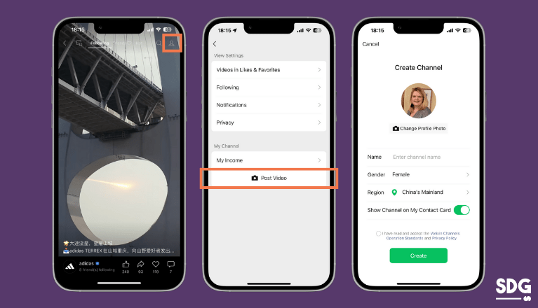 WeChat channels individual account creation